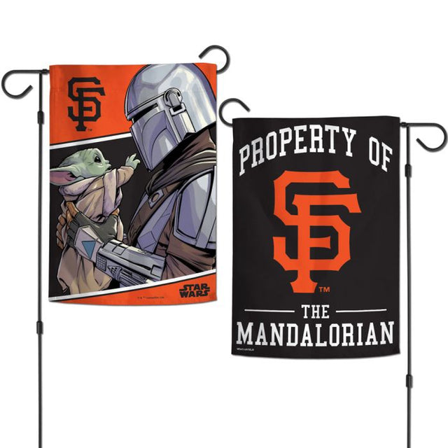 San Francisco Giants / Star Wars Mandalorian Garden Flags 2 sided 12.5" x 18"