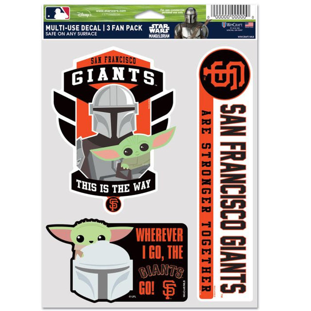 San Francisco Giants / Star Wars Mandalorian Multi Use 3 Fan Pack