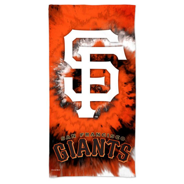 San Francisco Giants TDYE Spectra Beach Towel 30" x 60"