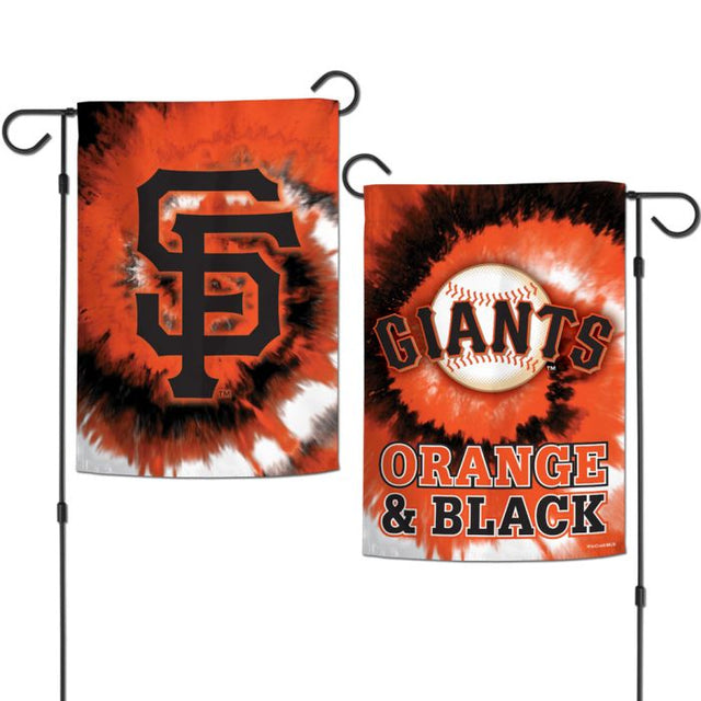 San Francisco Giants Tie Dye Garden Flags 2 sided 12.5" x 18"