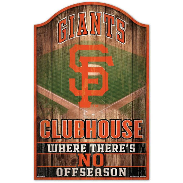 San Francisco Giants Wood Sign 11" x 17" 1/4" thick