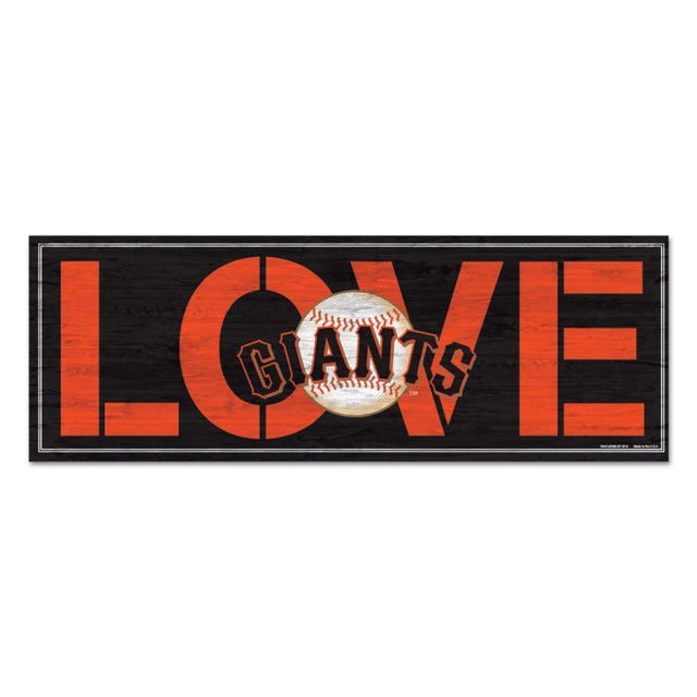 San Francisco Giants Wood Sign 8"x23" 1/4" thick