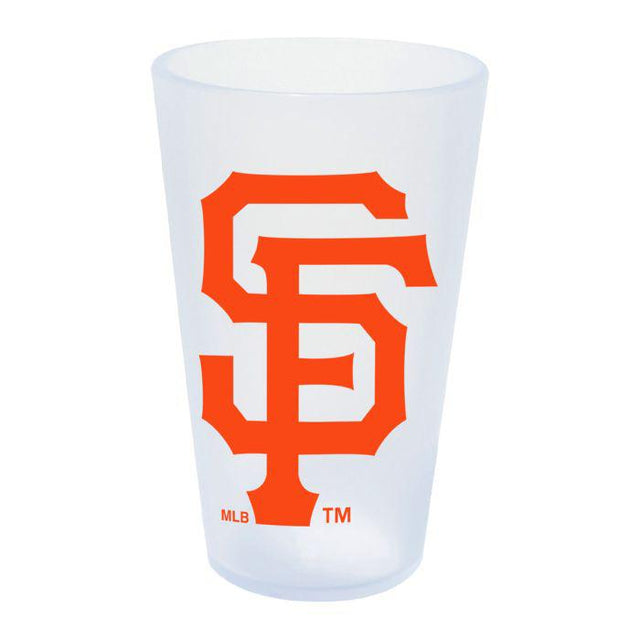 Vaso de pinta de silicona de 16 oz con forma de carámbano de los Gigantes de San Francisco