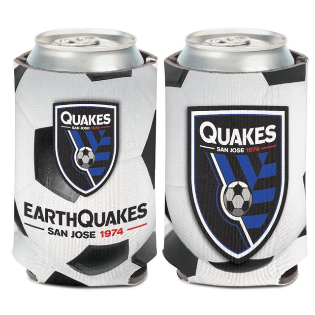 Enfriador de latas con diseño de pelota de San José Earthquakes de 12 oz.