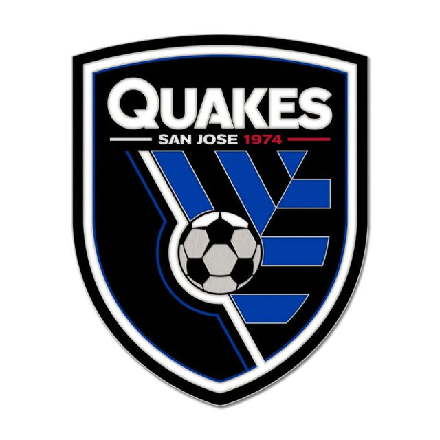 Tarjeta de joyería con pin de esmalte de colección de los San Jose Earthquakes