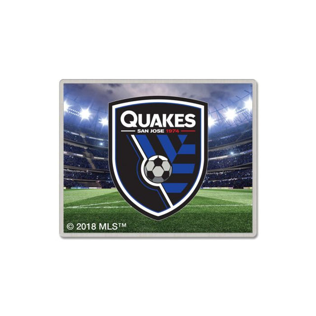 Tarjeta de joyería con pin de colección de los San Jose Earthquakes