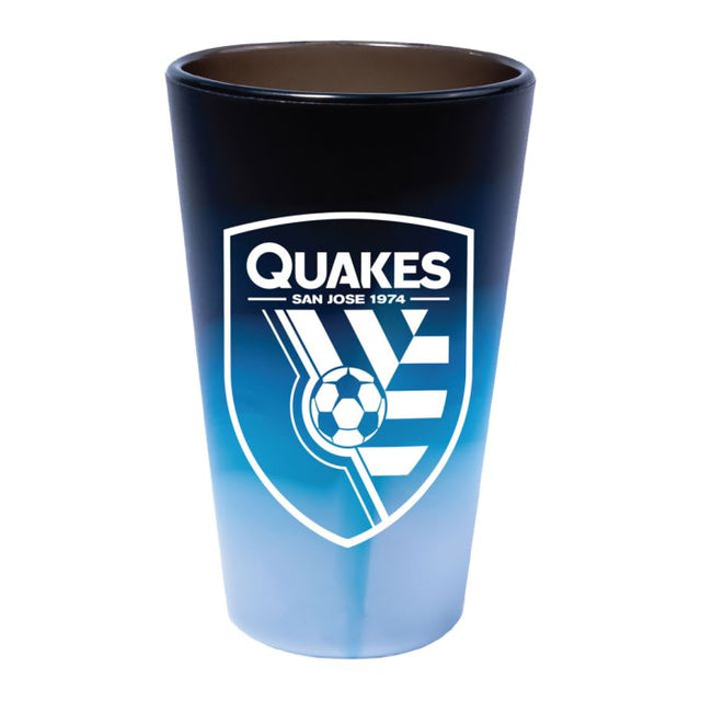 Vaso de pinta de silicona de 16 oz de San Jose Earthquakes Fashion