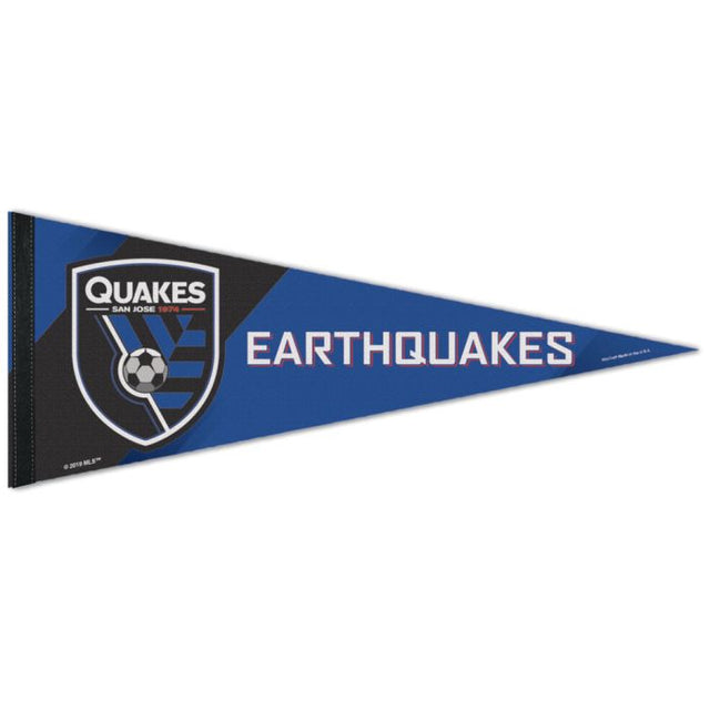 Banderín premium de los San Jose Earthquakes de 12" x 30"