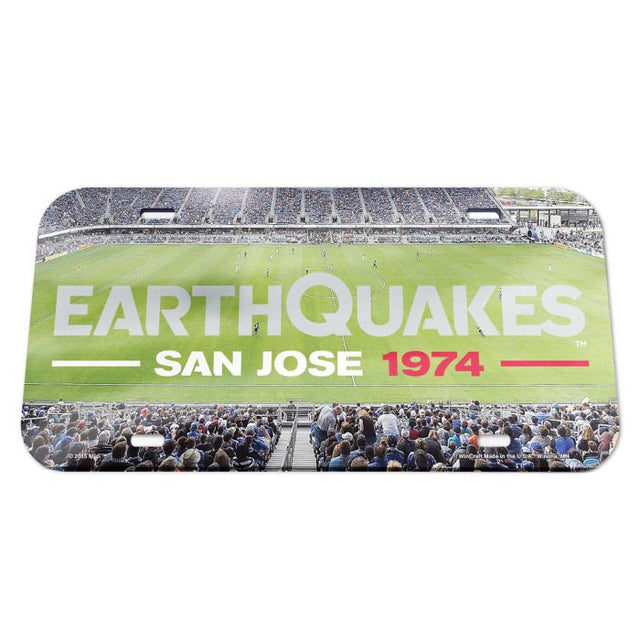 Matrícula acrílica especial de los San Jose Earthquakes