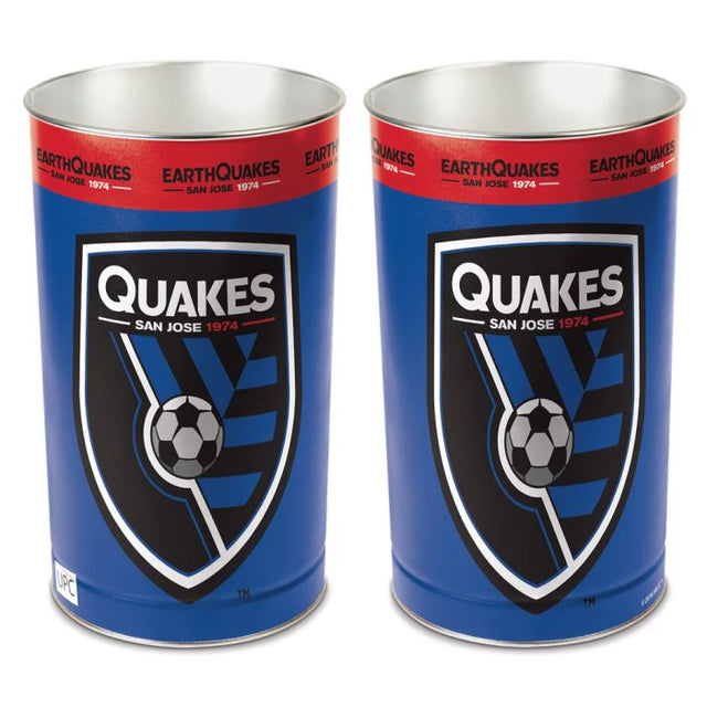 Papelera cónica de San Jose Earthquakes de 15" de alto