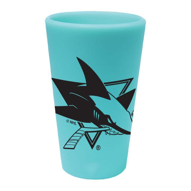 San Jose Sharks 16 oz Silicone Pint Glass