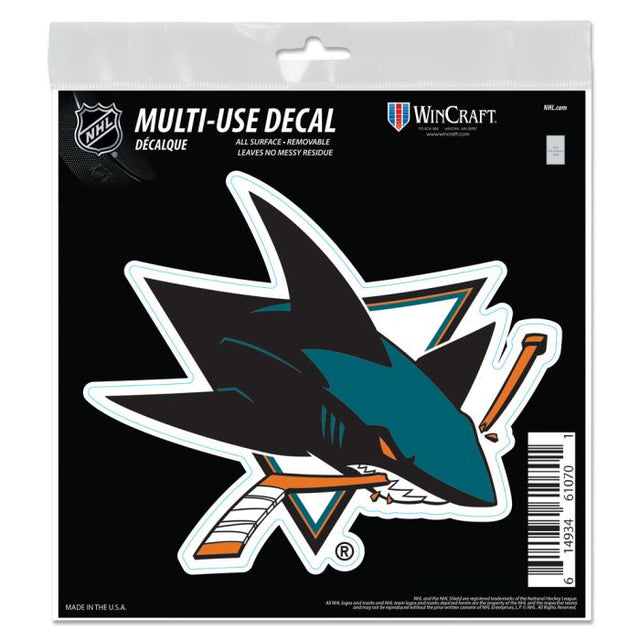 San Jose Sharks All Surface Decal 6" x 6"