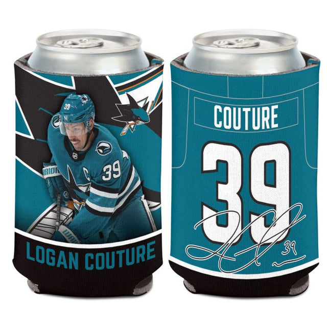 圣何塞鲨鱼队罐装冷却器 12 盎司。Logan Couture