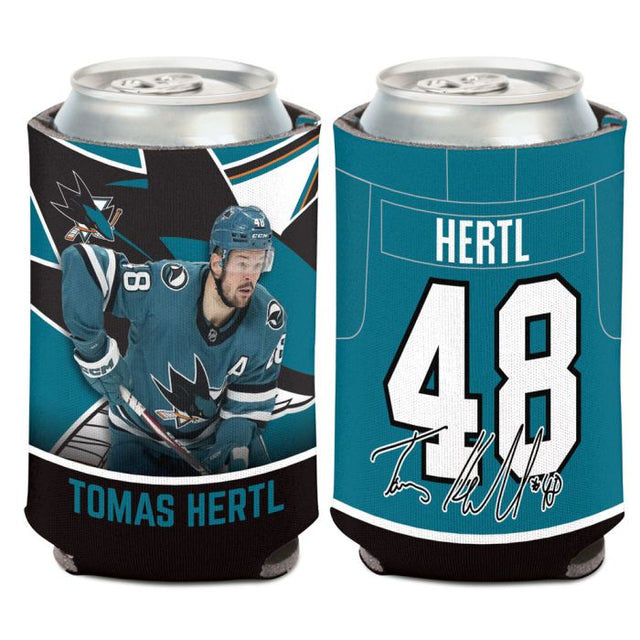 Enfriador de latas de 12 oz de los San Jose Sharks, de Tomas Hertl