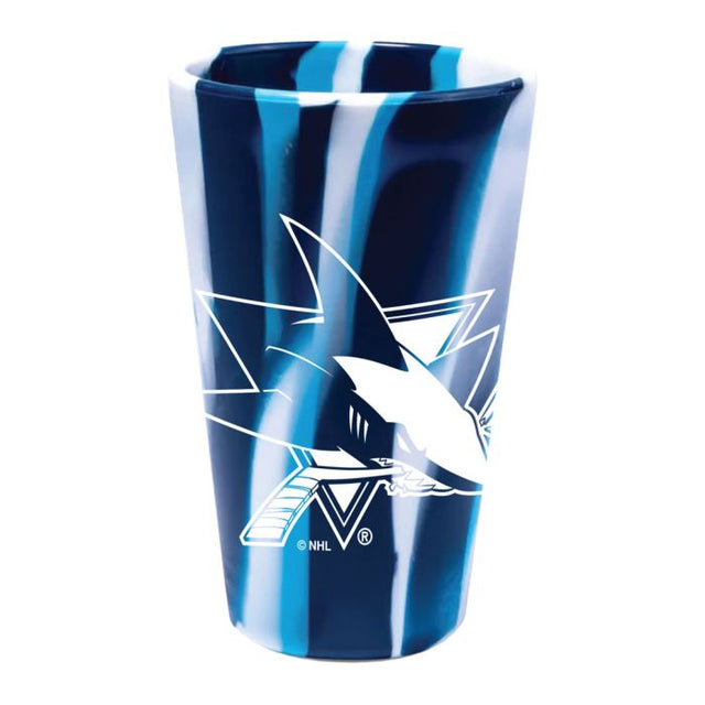 San Jose Sharks Fashion 16 oz Silicone Pint Glass