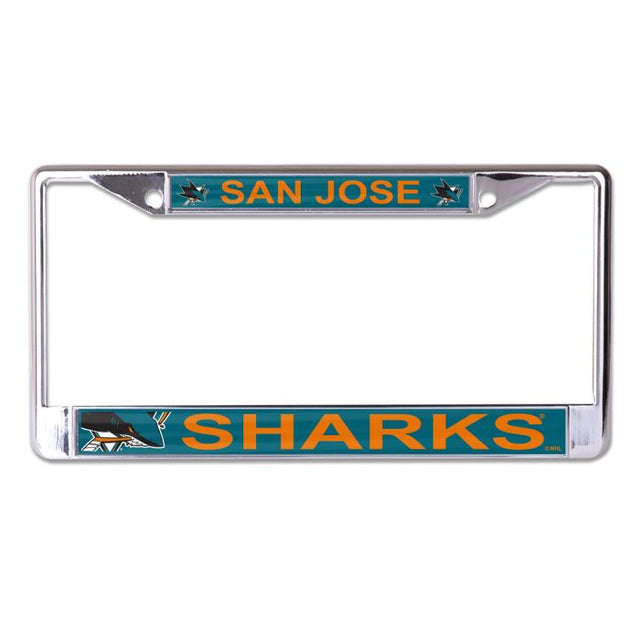 San Jose Sharks MEGA Lic Plt Frame S/L Printed