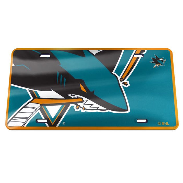 Matrícula especial acrílica MEGA de San Jose Sharks