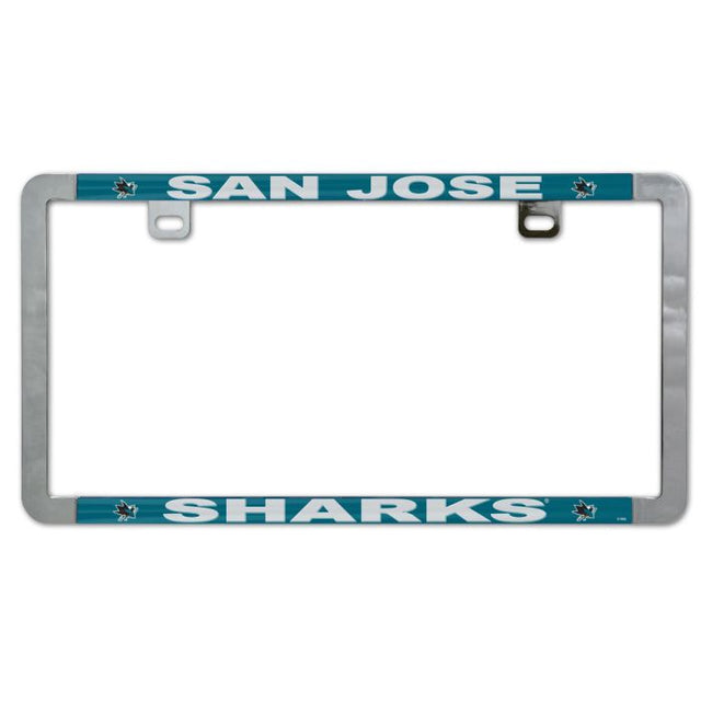 San Jose Sharks Metal Lic. Plate Frame Slim