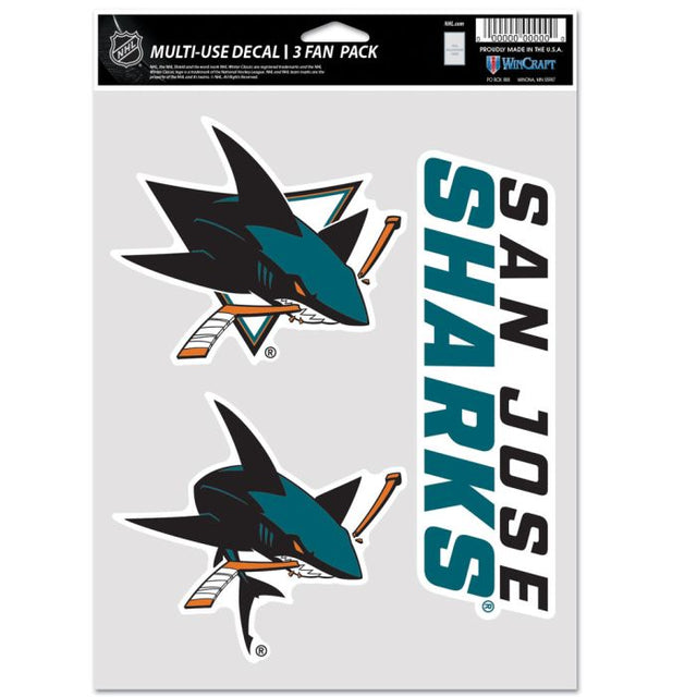 Paquete multiusos para 3 fanáticos de los San Jose Sharks