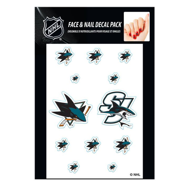 San Jose Sharks Nail Cals