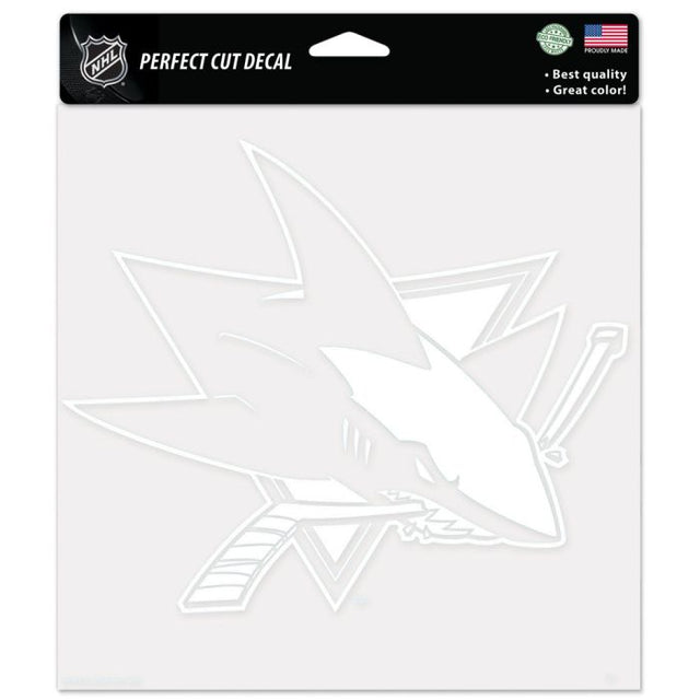 Calcomanías de corte perfecto de los San Jose Sharks de 8" x 8"