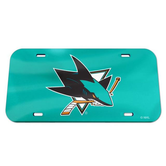 San Jose Sharks Specialty Acrylic License Plate