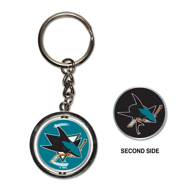 San Jose Sharks Spinner Key Ring