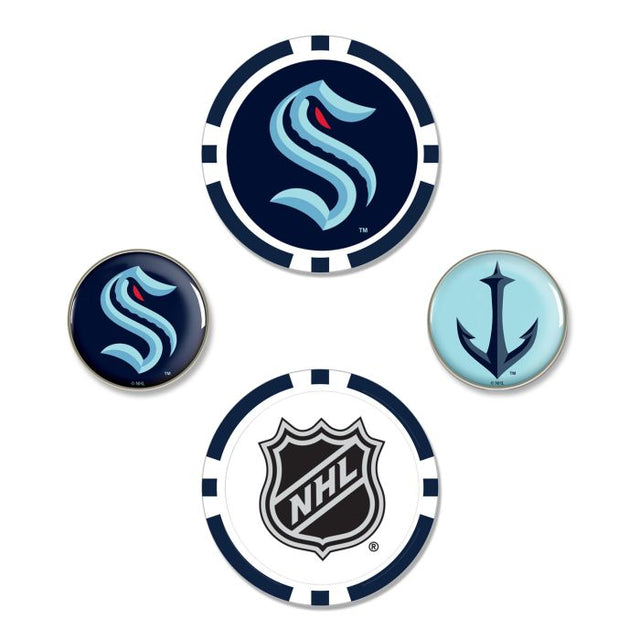 Seattle Kraken Ball Marker Set of four