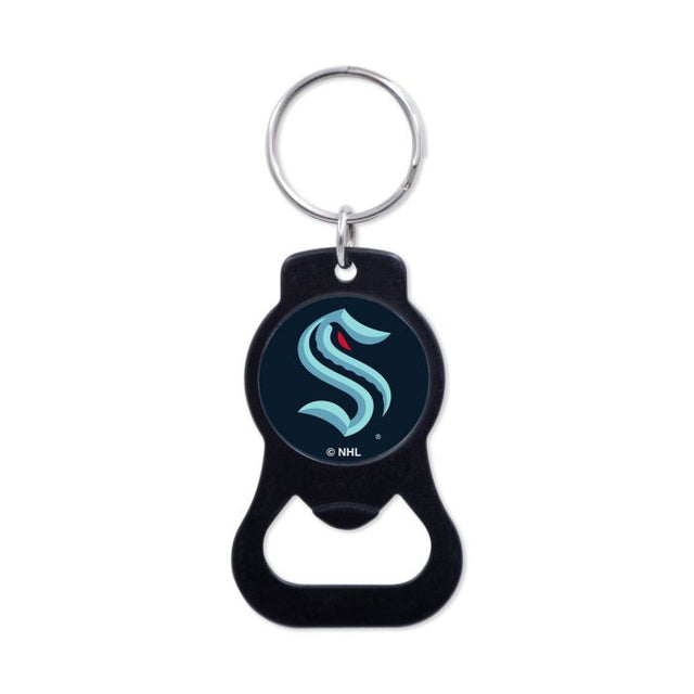 Seattle Kraken Black Bottle Opener Key Ring