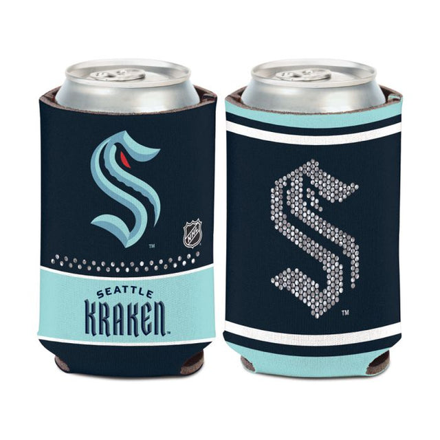 Enfriador de lata Seattle Kraken Bling de 12 oz.