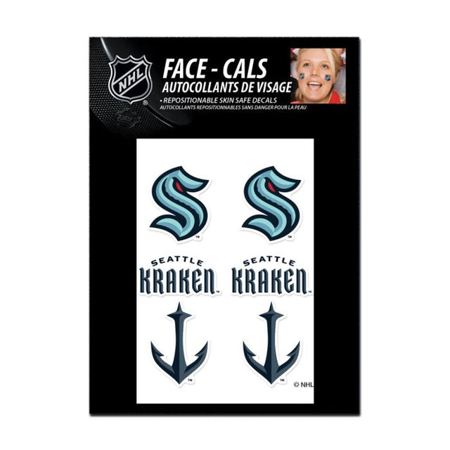 Seattle Kraken Glitter Tattoo 6 Pack