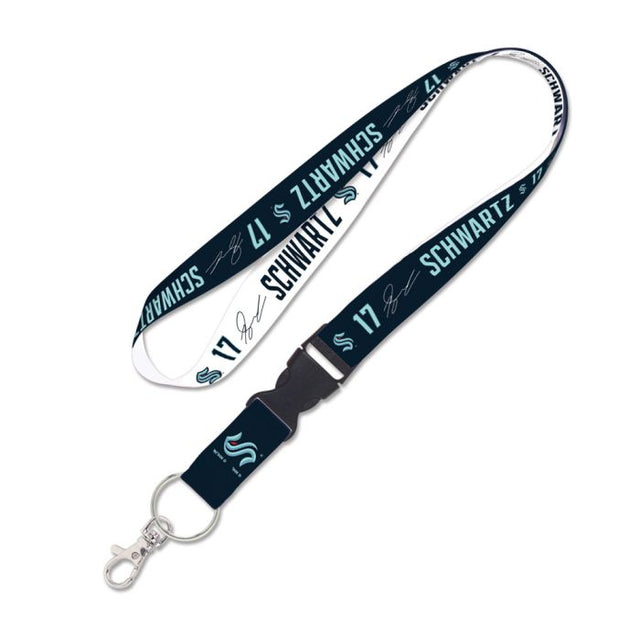 Seattle Kraken Lanyard w/detachable buckle 1" Jaden Schwartz