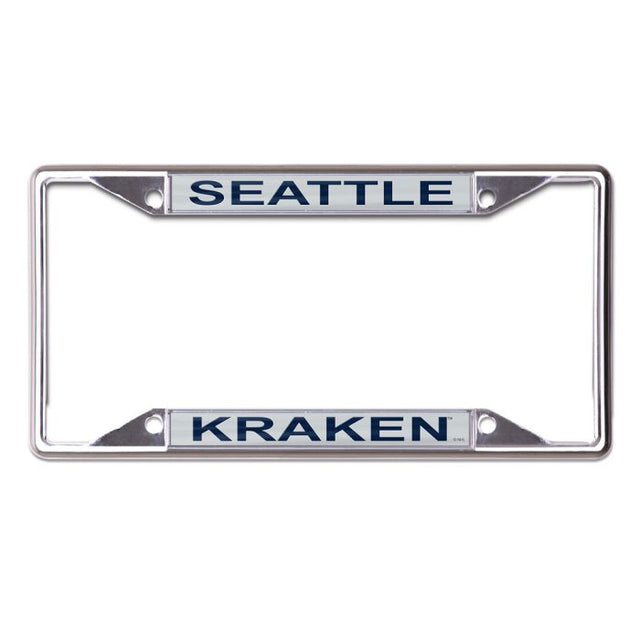 Marco de acero inoxidable Seattle Kraken Lic Plt impreso