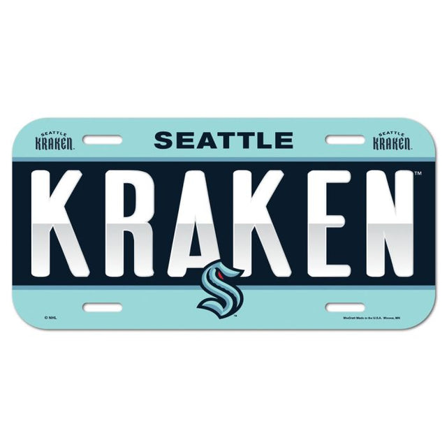 Seattle Kraken License Plate