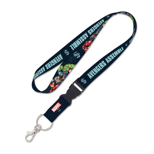 Seattle Kraken / Marvel Avengers Lanyard w/detachable buckle 1"