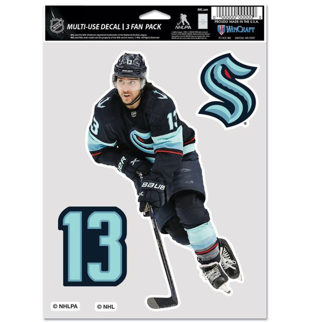 Seattle Kraken Multi Use 3 fan pack Brandon Tanev