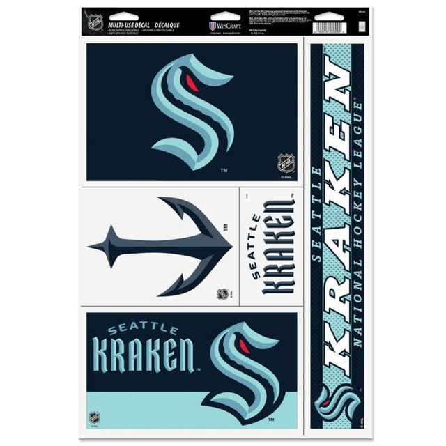 Seattle Kraken Multi Use Decal 11" x 17"