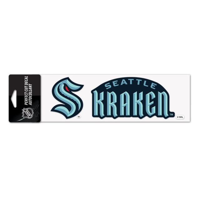 Seattle Kraken Perfect Cut Decals 3" x 10"