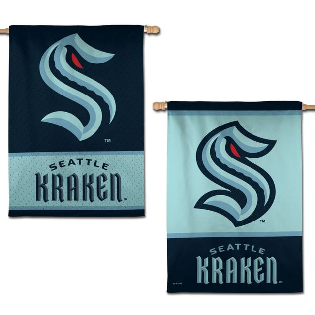 Bandera vertical de Seattle Kraken de 2 lados, 28" x 40"