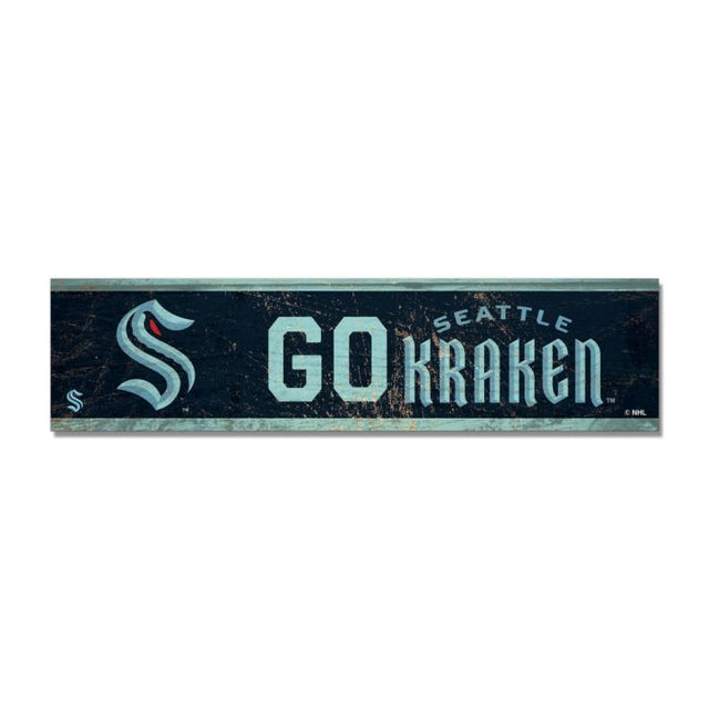 Seattle Kraken Wooden Magnet 1.5" X 6"