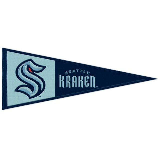 Seattle Kraken Wool Pennant 13" x 32"