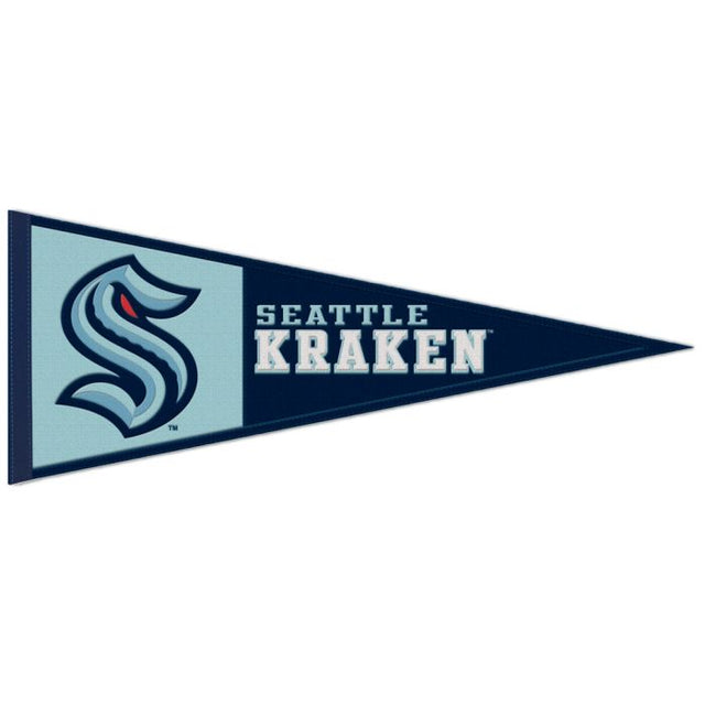 Seattle Kraken Wool Pennant 13" x 32"