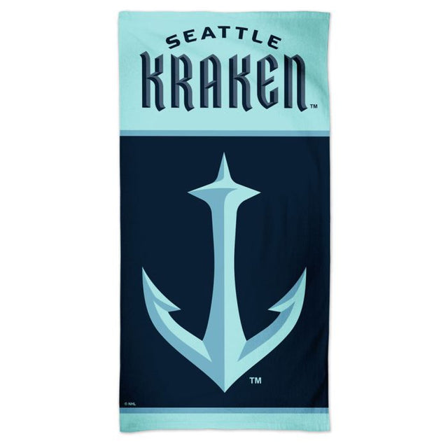 Toalla de playa Spectra de Seattle Kraken, segunda edición, 30" x 60"