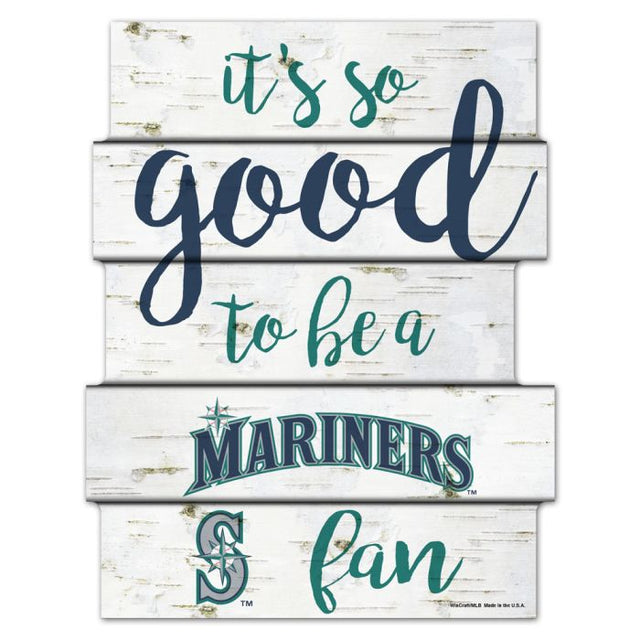 Seattle Mariners BIRCH Wood Sign 11"X14"