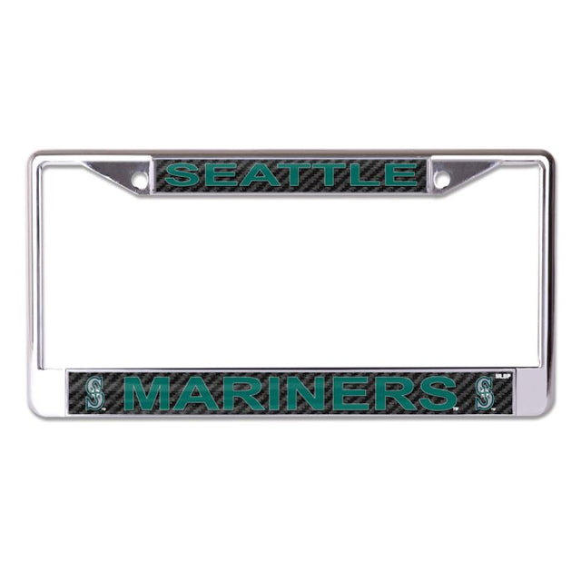 Seattle Mariners CARBON Lic Plt Frame S/L Printed