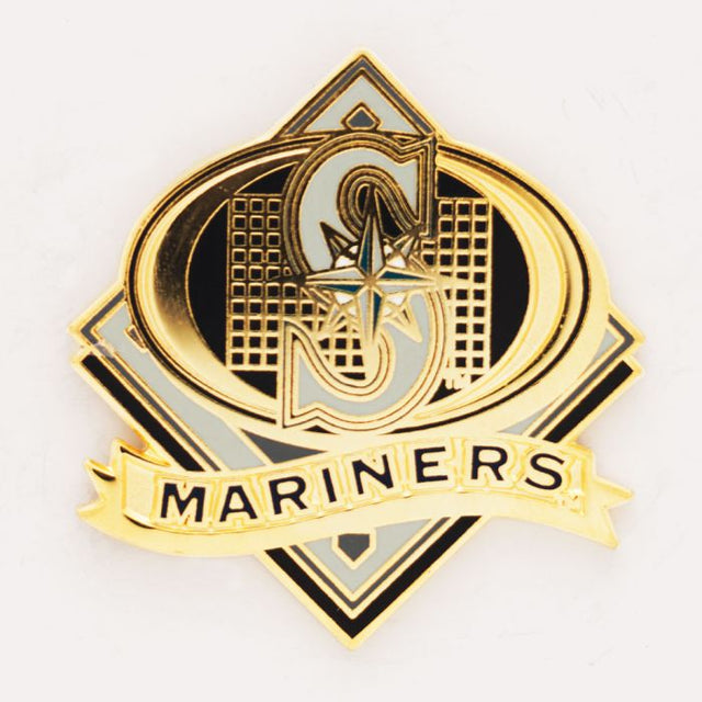 Tarjeta de joyería con pin de colección de los Seattle Mariners