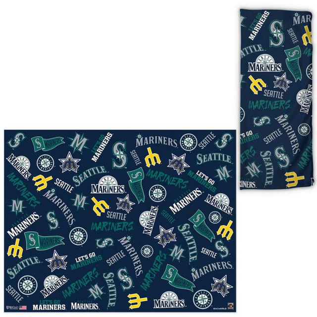 Seattle Mariners / Cooperstown Scatter Print Fan Wraps