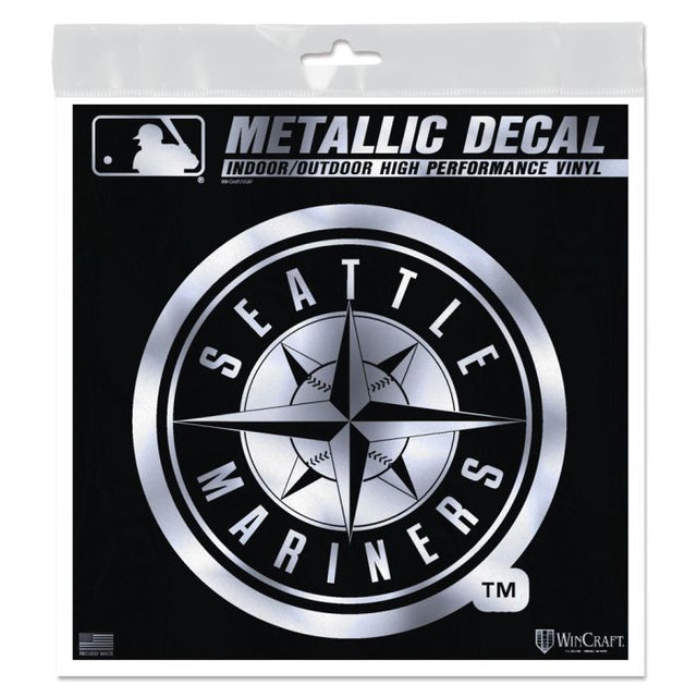 Seattle Mariners Decal Metallic 6" x 6"