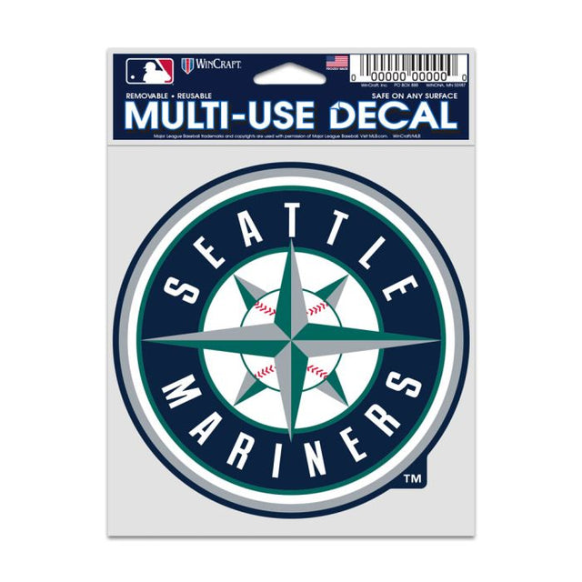 Calcomanías para fanáticos de los Seattle Mariners de 3,75" x 5"