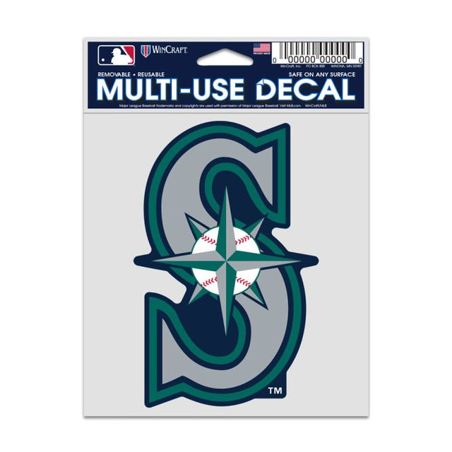 Calcomanías para fanáticos de los Seattle Mariners de 3,75" x 5"